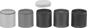 Image of Product. Front orientation. Light Lenses. Pipe/Surface-Mount Stack Indicator Lights.