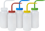Image of Product. Front orientation. Squeeze Bottles. Squeeze Bottle with Angled Nozzle Assortments, Style B.