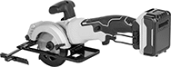 Image of Product. Back orientation. Circular Saws. Cordless Circular Saws for Wood, Style C.