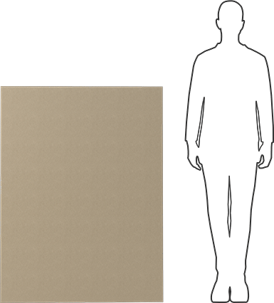 Image of Product. Side1 orientation. Contains SizingReference. Flame-Retardant Garolite G-10/FR4 Sheet, Multipurpose, 36" x 48", 1/8" Thick, Yellow.