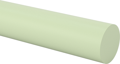 Image of Product. Front orientation. Flame-Retardant Garolite G-10/FR4 Rod, Green, 2" Diameter.