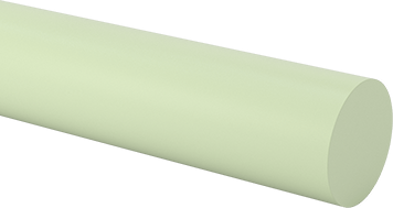 Image of Product. Front orientation. Flame-Retardant Garolite G-10/FR4 Rod, Green, 6" Diameter.