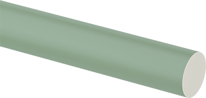 Image of Product. Front orientation. Flame-Retardant Garolite G-10/FR4 Rod, Green, 1" Diameter.
