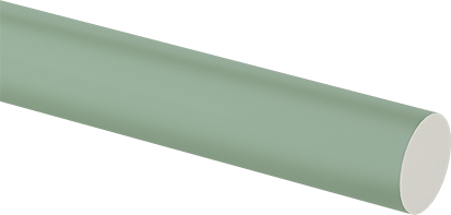 Image of Product. Front orientation. Flame-Retardant Garolite G-10/FR4 Rod, Green, 2" Diameter.