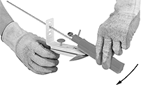 Image of ProductInUse. Shown in Use. Front orientation. Contains Annotated. Blade Sharpeners. Blade Sharpener Sets.