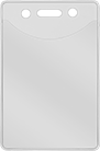 Image of Product. Front orientation. Name Badge Holders. Name Badge Sleeves , Vertical Orientation.