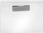 Image of Product. Front orientation. Name Badge Holders. Name Badge Sleeves with Magnetic Clip .