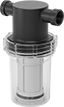 Image of Product. Back orientation. Strainers. Chemical-Resistant T-Strainers, For Use With Solvents and Salt Solutions, Polypropylene Screen.