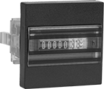 Image of Product. Front orientation. Hour Meters. Panel-Mount Electrically Actuated Hour Meters, Press On, Style K.