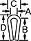 Image of Attribute. Front orientation. Contains Annotated. Plastic Edge Trim, Style 2.