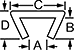 Image of Attribute. Front orientation. Contains Annotated. Plastic Edge Trim, Style 3.