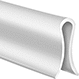 Image of Product. Front orientation. Edge Trim. Plastic Edge Trim, Style 6.