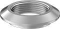 Image of Product. NPT Female × Butt Weld. Front orientation. Pipe and Fittings. Low-Pressure Aluminum Threaded Pipe Fittings, Straight Adapters with Extension for Tanks, Threaded Fitting Connection, Butt-Weld Fitting Connection, Female, For Flat Tank Surfaces.