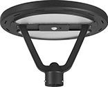 Image of Product. Style B (Bottom). Bottom orientation. Style B. Solar-Powered Pole-Top Floodlights.