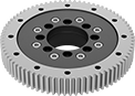 Image of Product. Front orientation. Turntable Bearings. Maintenance-Free Turntable Bearings, Turntable Bearings with Gear Teeth.