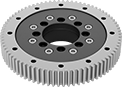 Image of Product. Front orientation. Turntable Bearings. Maintenance-Free Turntable Bearings, Turntable Bearings with Gear Teeth.