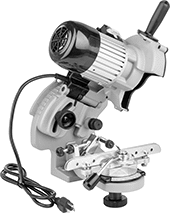 Image of Product. Front orientation. Chain Saw Sharpeners. Electric Chain Saw Sharpeners.