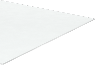 Image of Product. Front orientation. Scratch-, UV- and Impact Resistant Polycarbonate, 48" x 96" x 1/4", Clear.