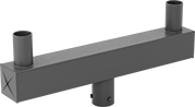 Image of Product. For Square Poles. Front orientation. Brackets. Light Poles, Wye, For Square Pole.