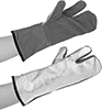Heat-Reflective Aluminized Welding Mitts
