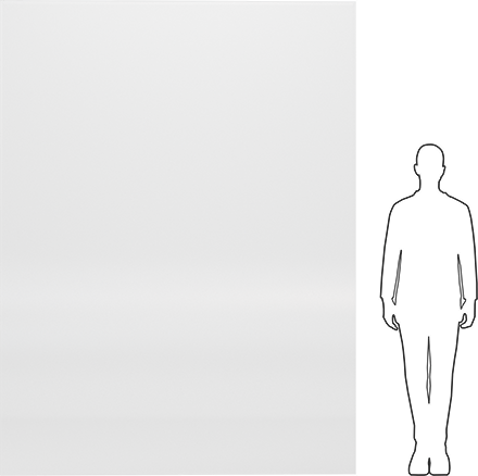 Image of Product. Side1 orientation. Contains SizingReference. Scratch-, UV- and Impact Resistant Polycarbonate, 72" x 96" x 1/4", Clear.