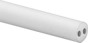 Image of Product. Front orientation. Ceramic. Nonporous Ceramic Alumina Multiple-Bore Tubes, 2 Bores.
