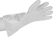 Image of ProductInUse. Front orientation. Gloves. Extreme-Temperature Clean Room Gloves, Silicone Rubber.