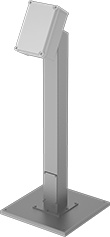 Image of ProductInUse. Angled Pedestal with Base and Enclosure. Front orientation. Electrical Enclosure Pedestals. Angled Pedestals.