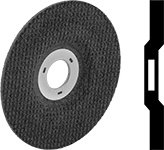 Image of Product. Front orientation. Contains MultipleImages. Grinding Wheels. General Purpose Curved-Surface Flexible Grinding Wheels for Angle Grinders—Use on Metals, Type 27 Grinding Wheel.