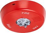 Image of Product. Front orientation. Fire Alarms. Fire Alarm Strobe Lights, Indoor Only, Ceiling Mount.