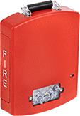 Image of Product. Front orientation. Fire Alarms. Fire Alarm Strobe Lights, Outdoor Environments, Wall Mount/Ceiling Mount.