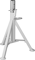 Image of Product. Front orientation. Material Support Stands. Build-Your-Own Tripod Material Support Stands, Stands.