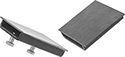 Image of Product. Front orientation. Material Support Stands. Build-Your-Own Tripod Material Support Stands, Attachments, V-Style Attachment.