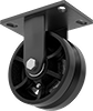 Extra-High-Capacity V-Groove Track Casters with Metal Wheels