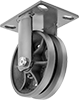High-Capacity V-Groove Wheel Track Casters with Metal Wheels