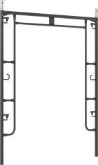 Image of Product. Front orientation. Scaffolds. Build-Your-Own Scaffolds, End Frames, Walk-Through Frame.