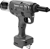 Image of Product. Front orientation. Rivet Tools. Cordless Tools for High-Strength Blind Rivets, Makita 18VLXT XVR02Z.