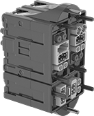 Image of ProductInUse. Stacked Vertically and Horizontally (Inserts Sold Separately). Front orientation. Contains MultipleImages. Latching Connectors. Multipurpose Build-Your-Own Connectors.