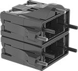 Image of Product. Housing Set. Front orientation. Latching Connectors. Multipurpose Build-Your-Own Connectors, Housing Sets.