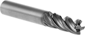 Image of Product. Front orientation. End Mills. Fast-Cut Carbide Square End Mills with Chamfer Corner, 4 Flutes.