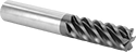 Image of Product. 6 Flute. Front orientation. End Mills. Fast-Cut Carbide Square End Mills, 6 Flutes.