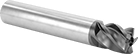 Image of Product. Front orientation. End Mills. Fast-Cut Carbide Square End Mills, 5 Flutes.