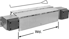 Image of Product. Front orientation. Contains Annotated. Dock Levelers. Style A.