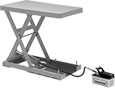 Image of Product. Front orientation. Lift Tables. Air-Powered Stationary Lift Tables.