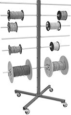 Image of Product. Front orientation. Spool Racks. Mobile Spool Racks with Adjustable Spindles.