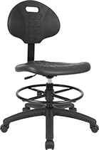 Image of Product. Front orientation. Stools. Swivel Stools with Backrest , Style A.