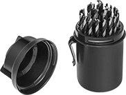 Image of Product. Front orientation. Drill Bits. High-Speed Steel Drill Bit Sets, Maintenance Length.