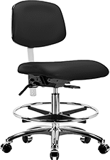 Image of Product. Front orientation. Stools. Clean Room Stools , Style A.