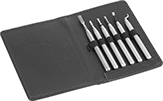 Image of Product. Front orientation. Deburring Tools. Pocket-Size Deburring Scraper Sets , 6 Pieces.