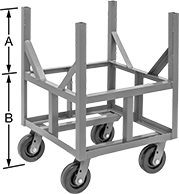 Image of Product. Front orientation. Contains Annotated. Bar and Pipe Trucks. Style 2.